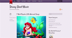 Desktop Screenshot of disney-sheet-music.com